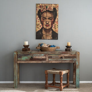 Rustic 2 Drawer Console B
