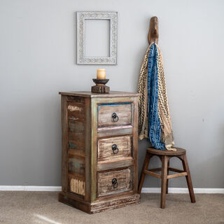 Boho Rustic Indian 3 Drawers B