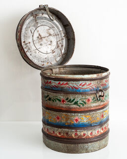 Painted Vintage Drum Large 2