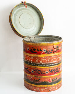 Painted Vintage Drum Large 3