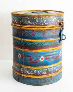 Painted Vintage Drum Large 8