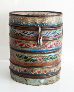Painted Vintage Drum Large 10