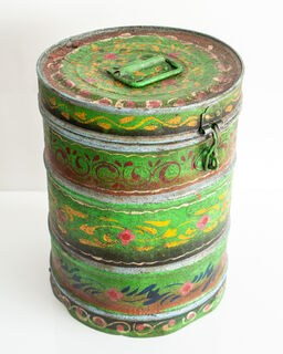 Painted Vintage Drum Large 11