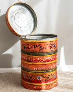 Painted Vintage Drum Large 12
