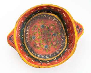 Painted Wooden Parat Bowl 3