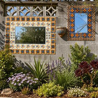 Mexican Tiled Garden Wall