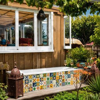 Tiled OutDoor Bath